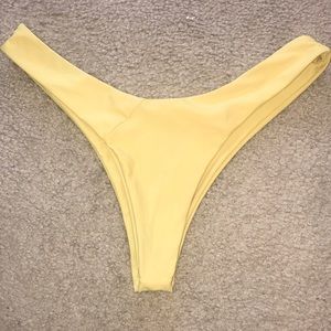 Yellow bathingsuit bottoms